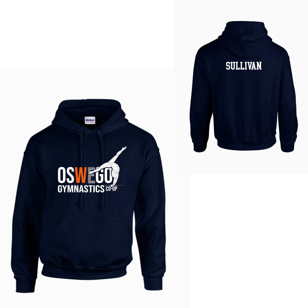 Gildan Adult Heavy Blend Hooded Sweatshirt - Gymnast logo