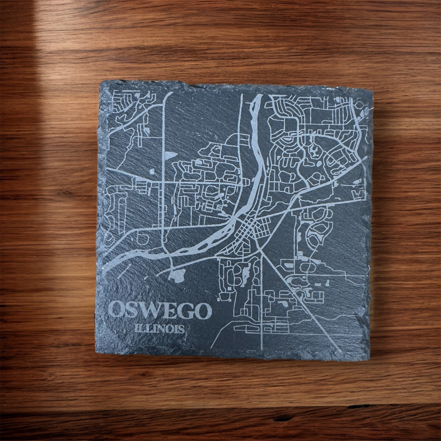 Slate City Map Coasters