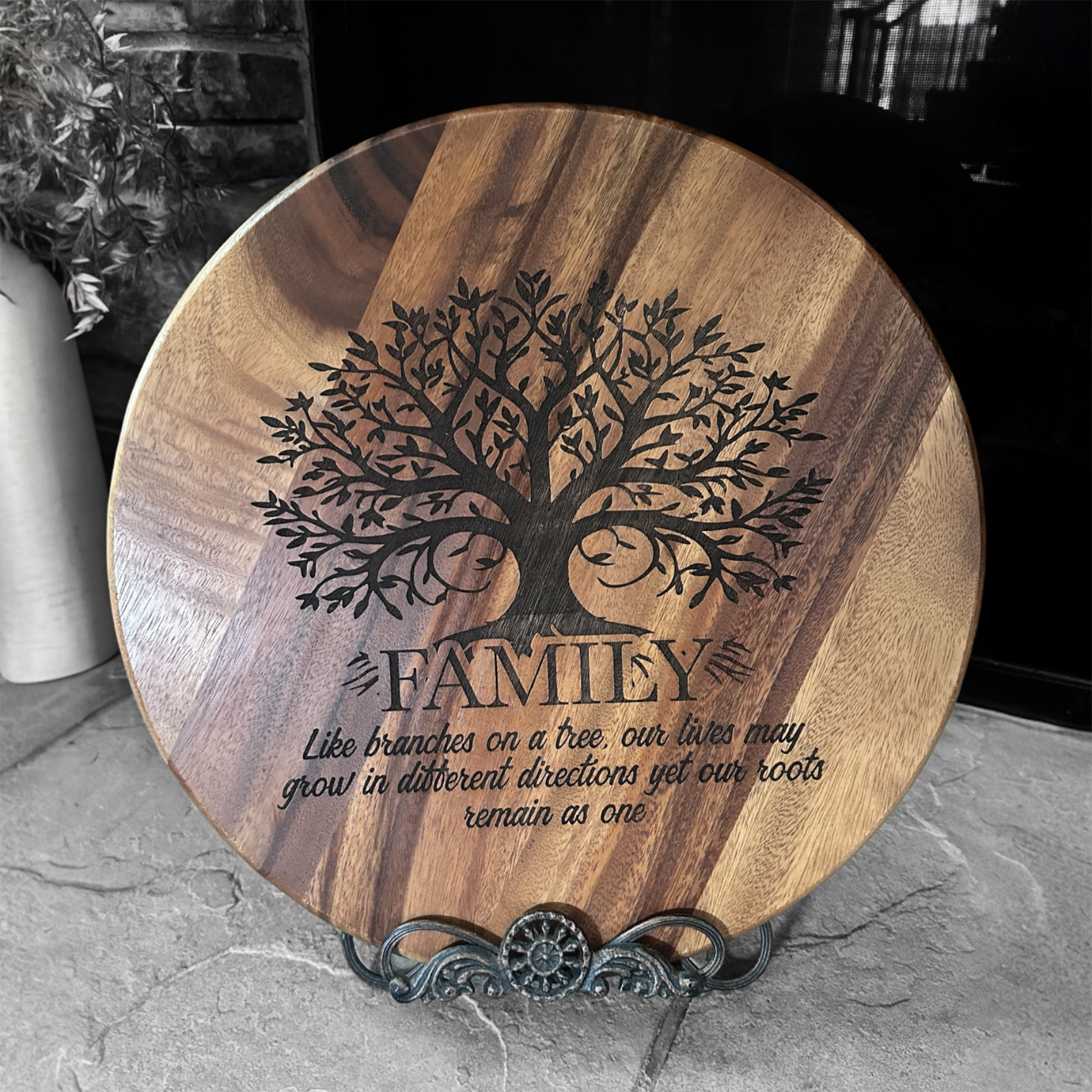 Lazy susan - Family Like branches on a tree, our lives may grow in different directions yet our roots remain as one